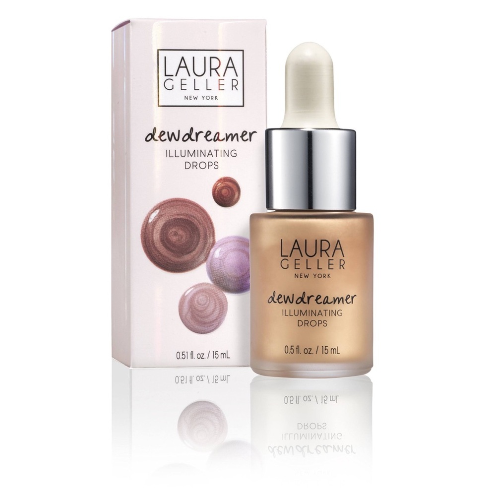 new Laura Geller ☀︎︎ Illuminating Highlighter Drops ☀︎︎ Gilded Honey ☀︎︎ Boxed